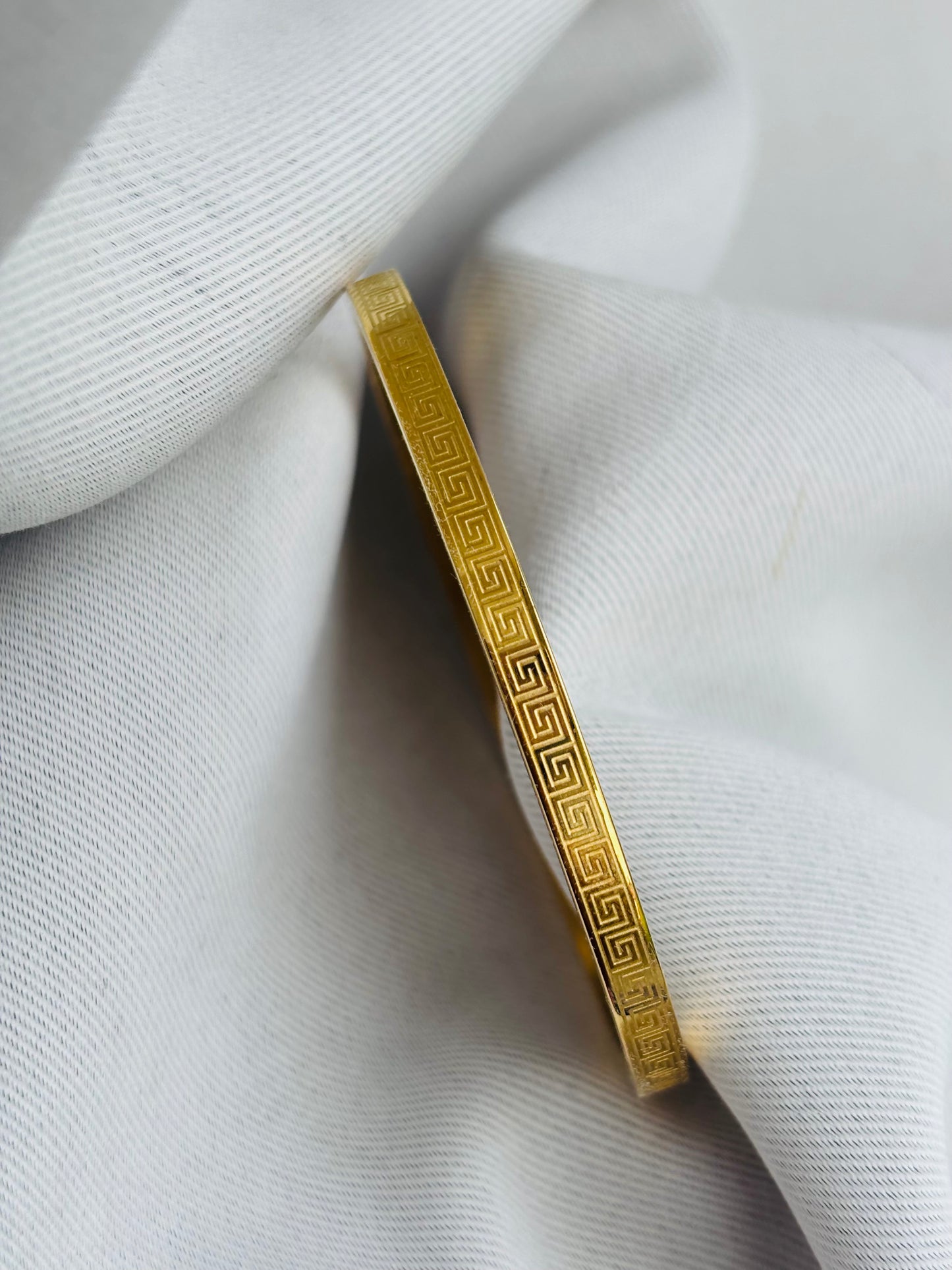 Meander Greek Bangle