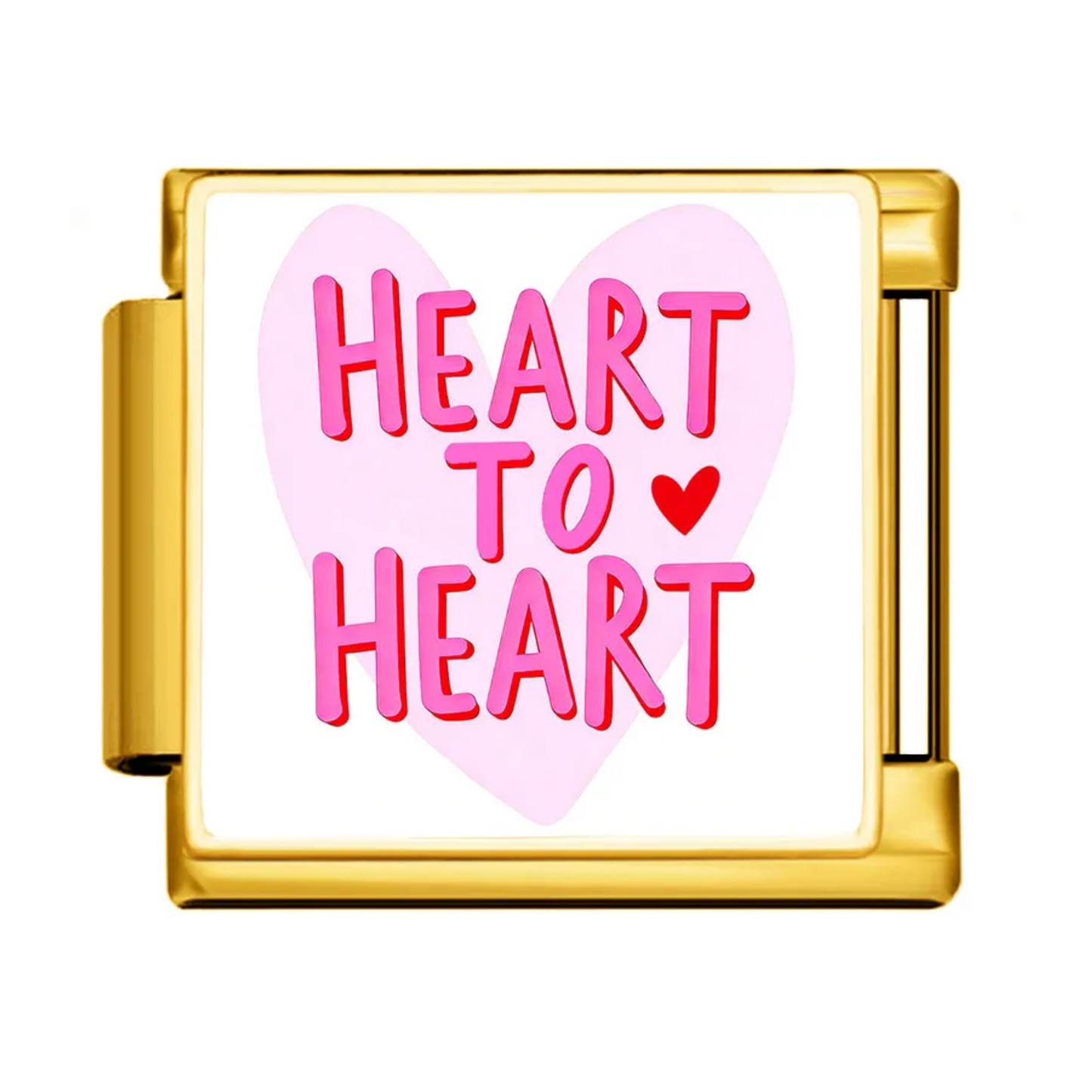 Heart to Heart Italian Charm