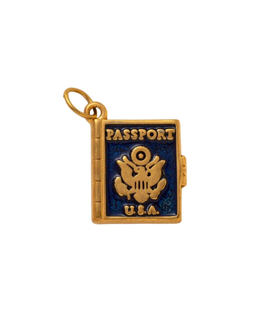 Blue Passport Keepsake Charm