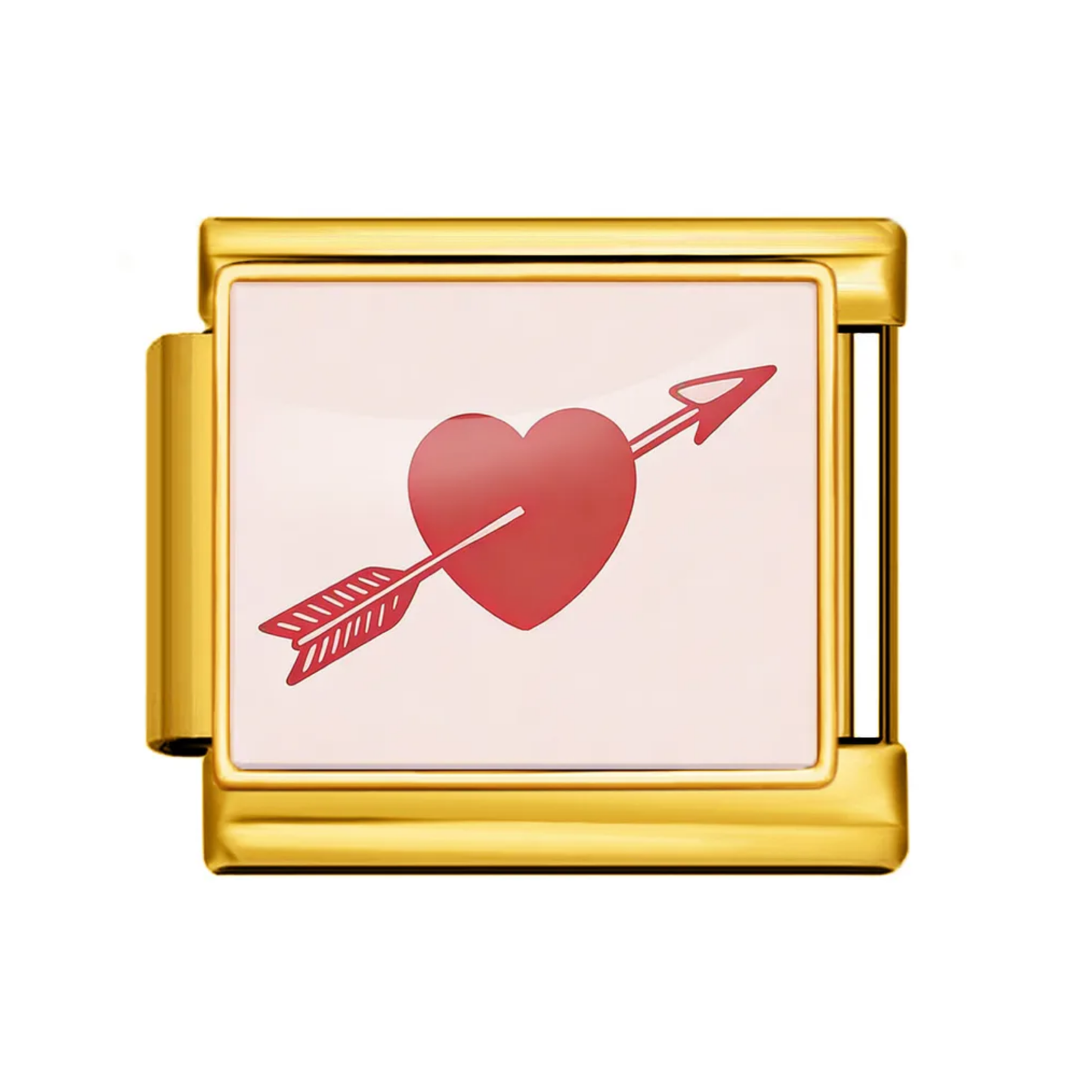 Cupid’s Arrow Heart Italian Charm