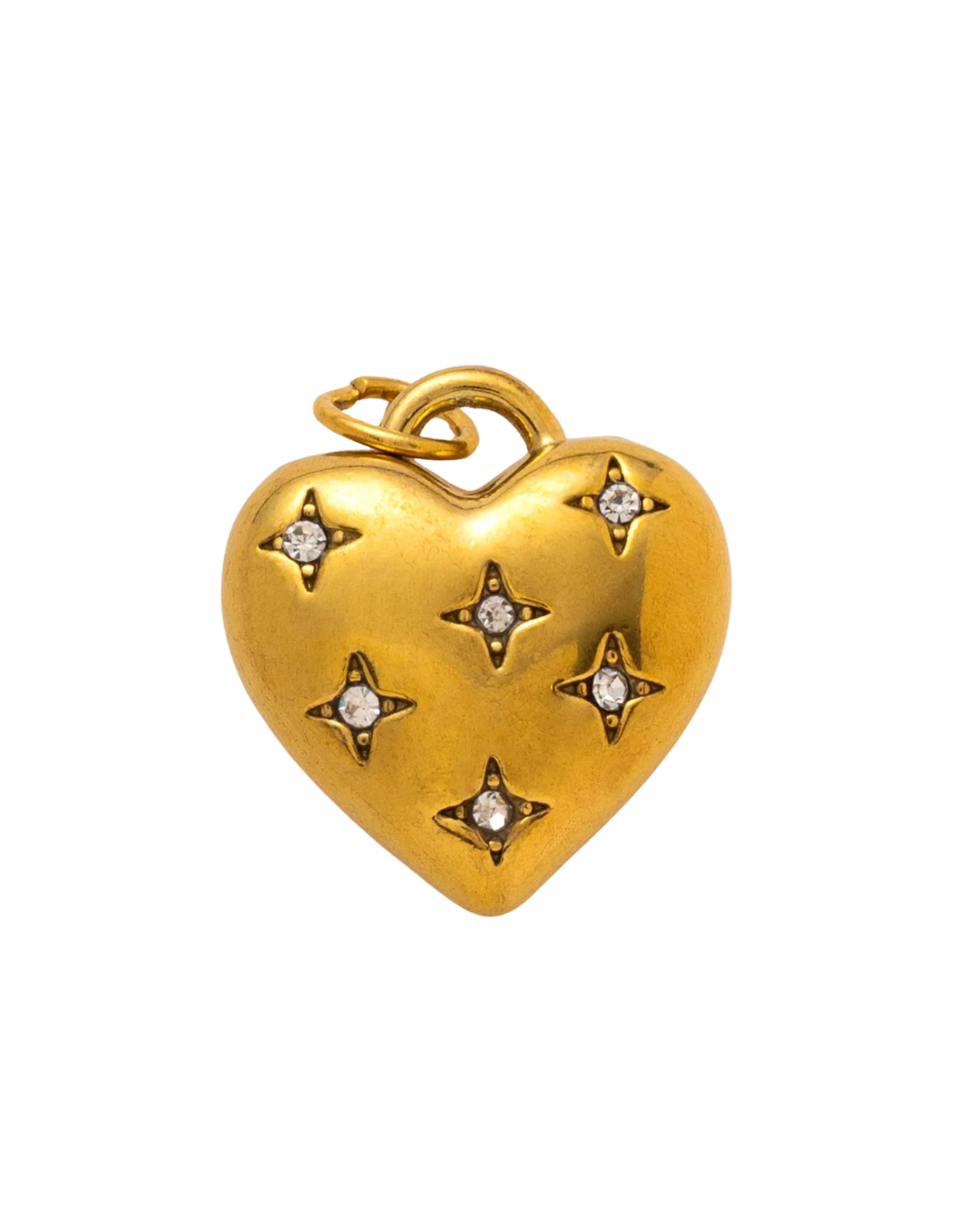 Starburst Heart Charm