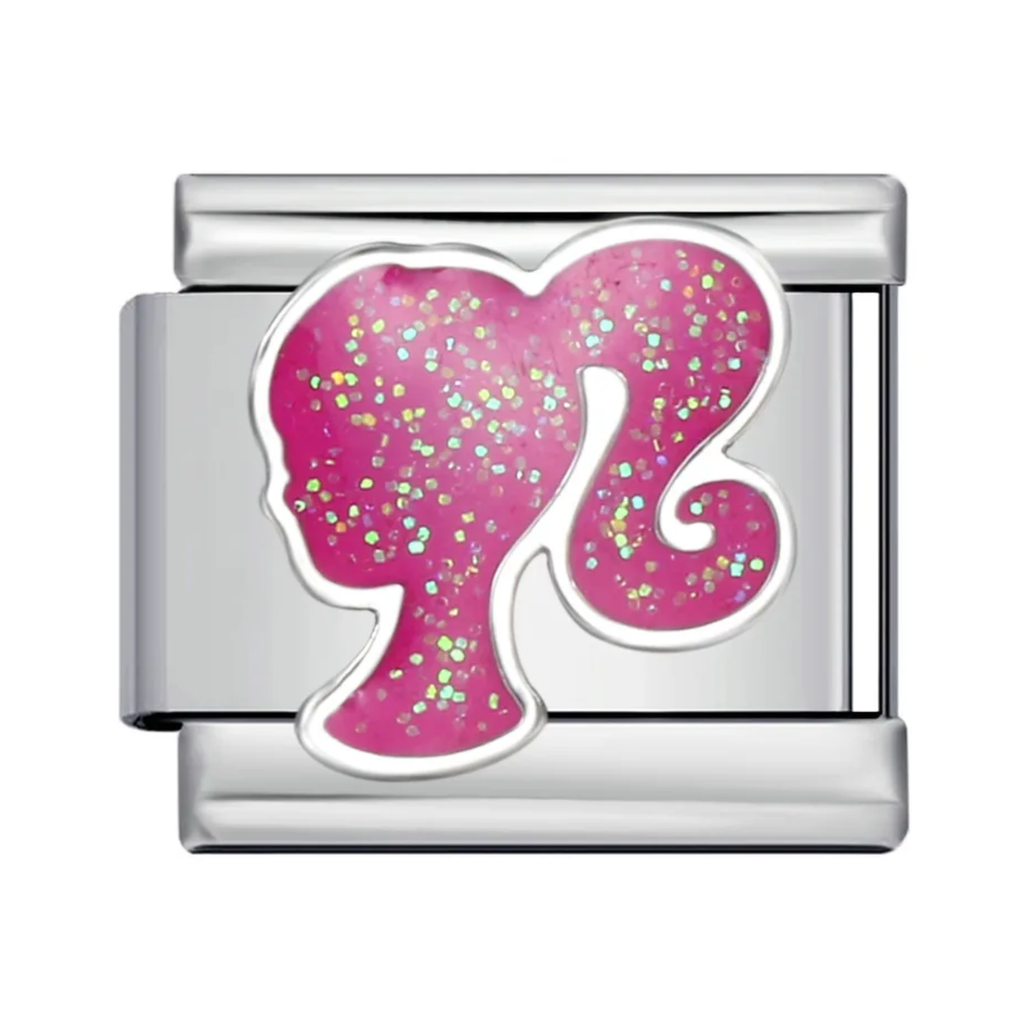 Girl Silhouette Italian Charm