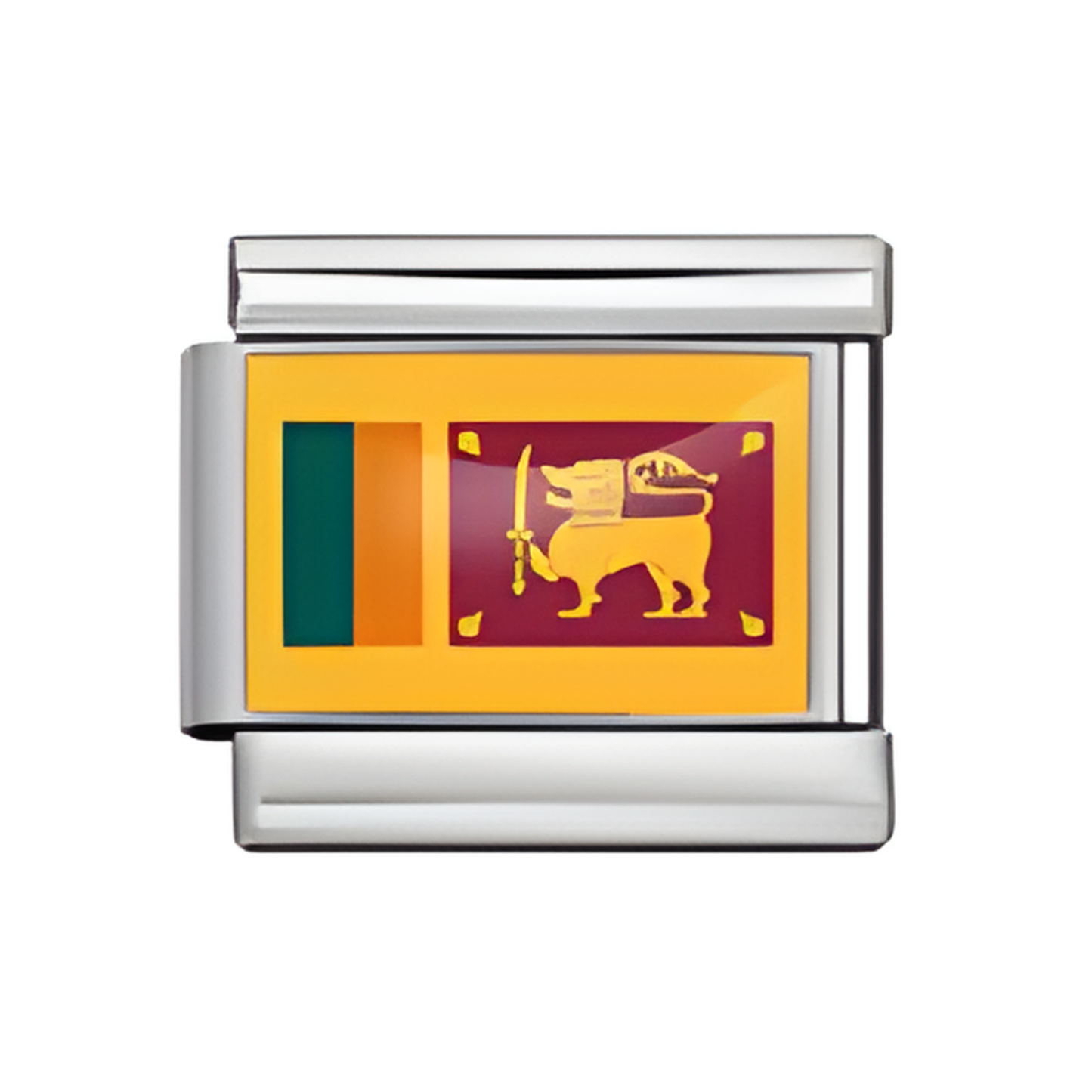 Sri Lanka Flag Italian Charm