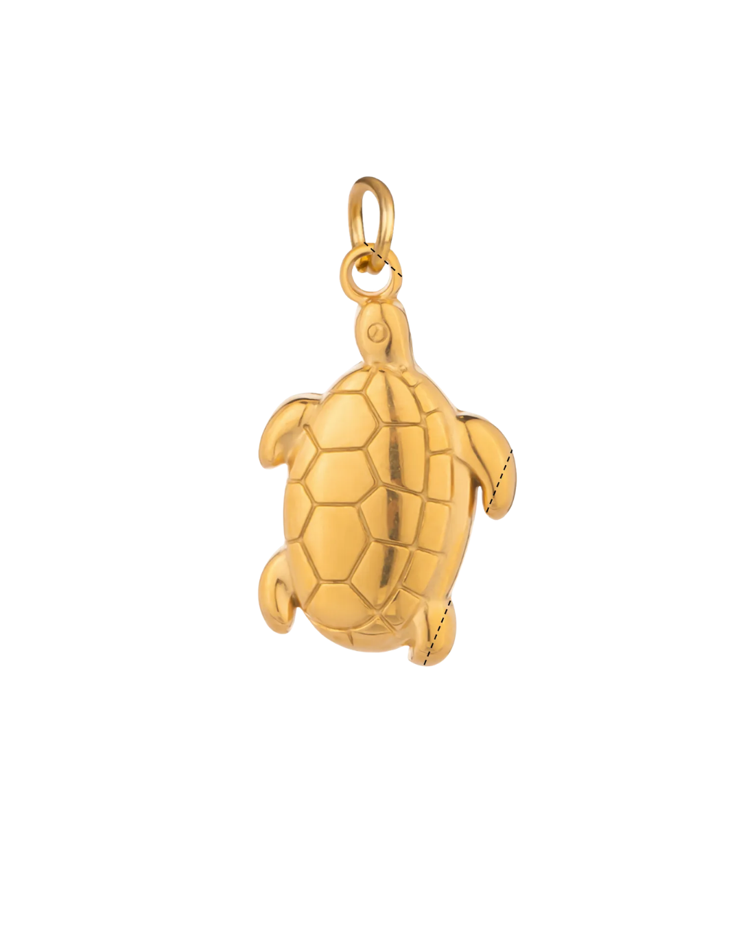 Golden Turtle Charm