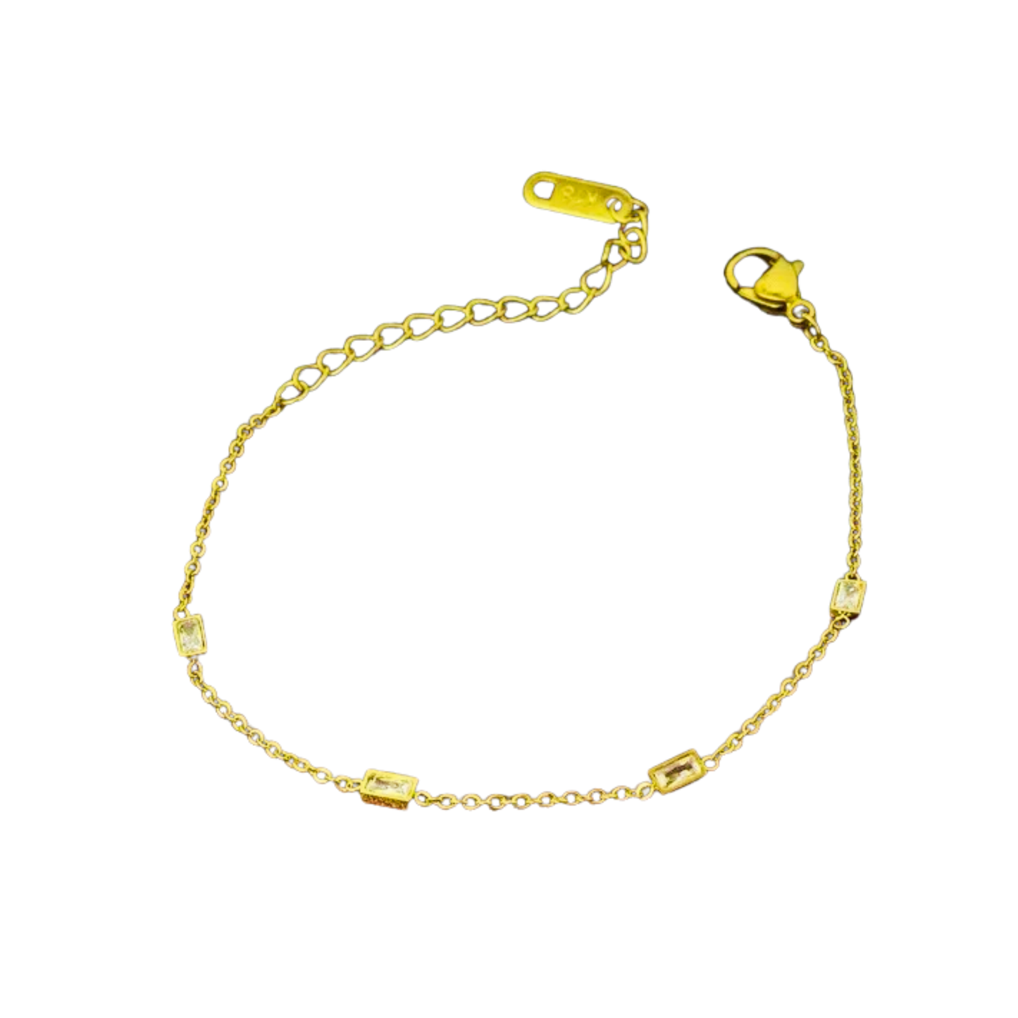 Minimal Crystal Chain Bracelet