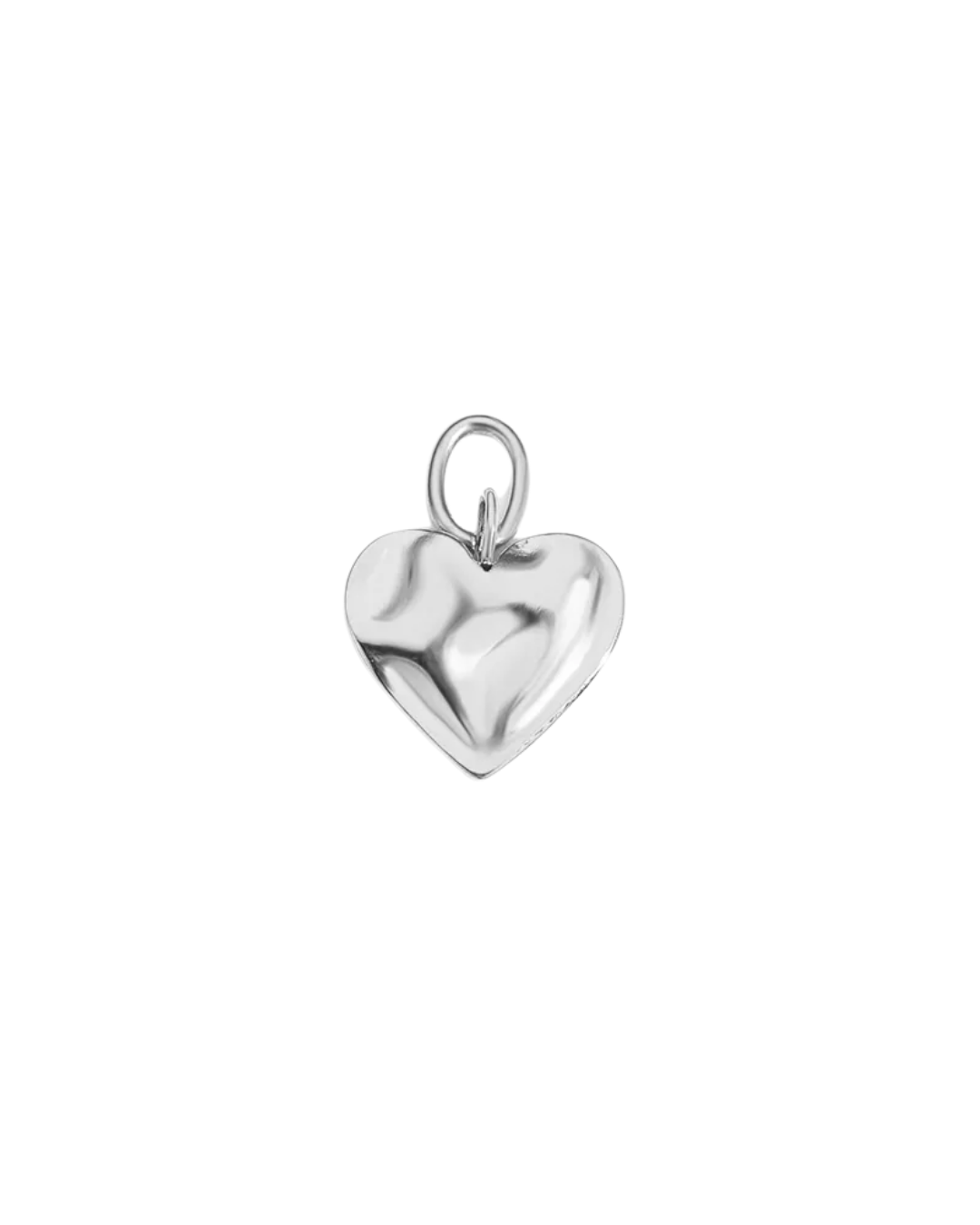Hammered Gold Heart Charm