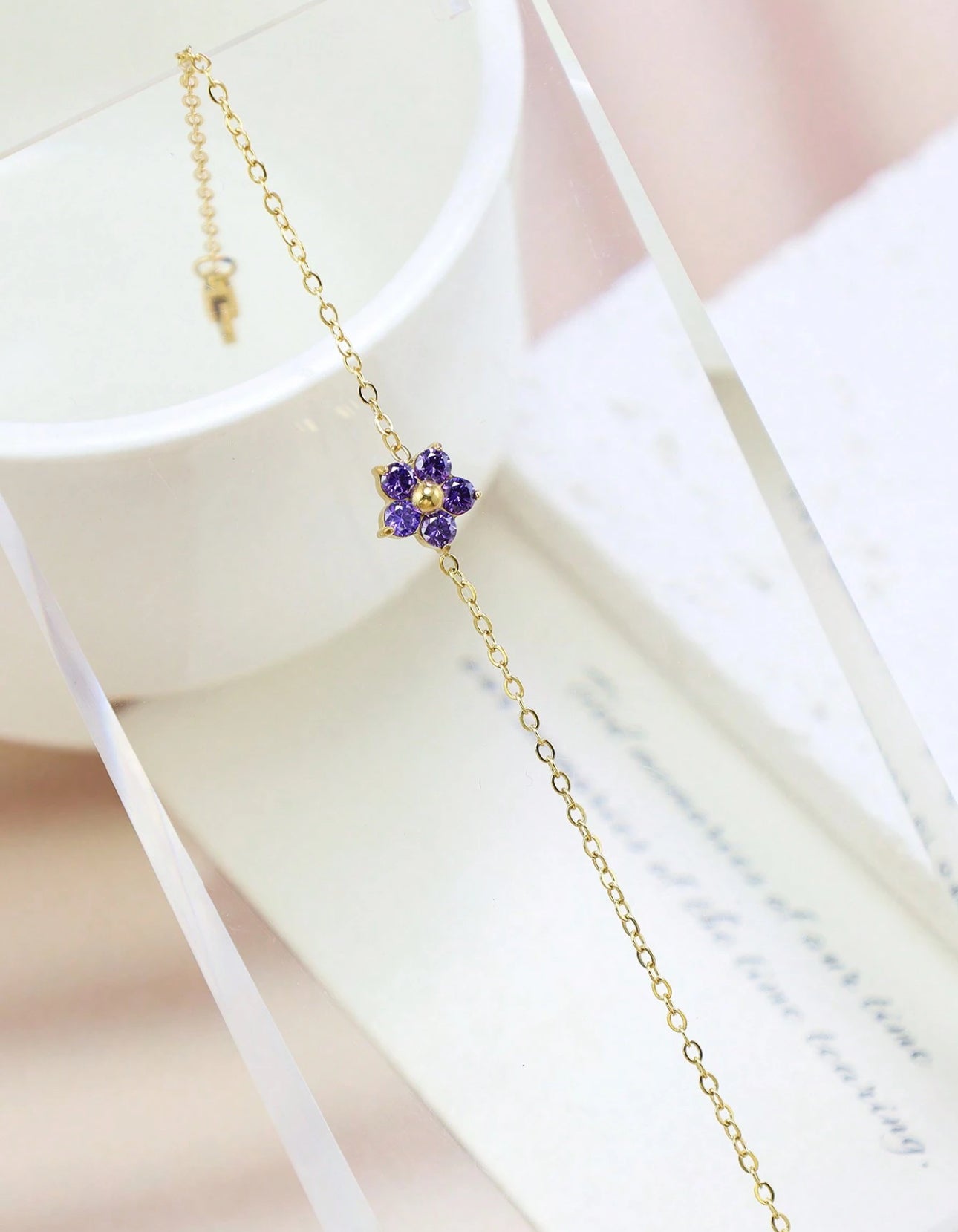 Diamond Floral Bracelet