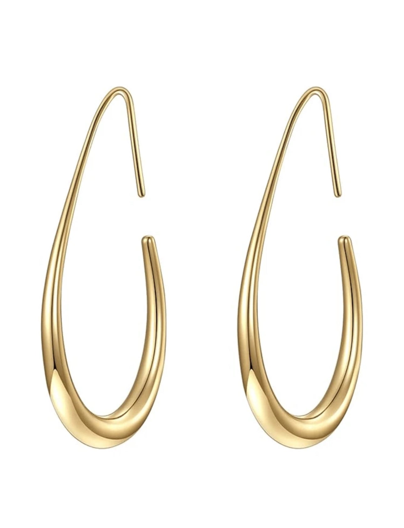 Sleek Gold Hoops