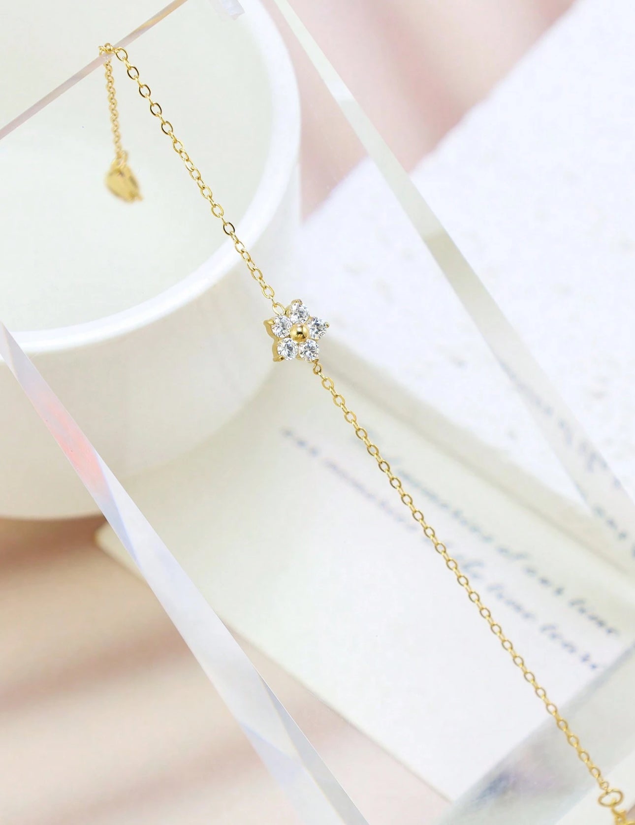Diamond Floral Bracelet