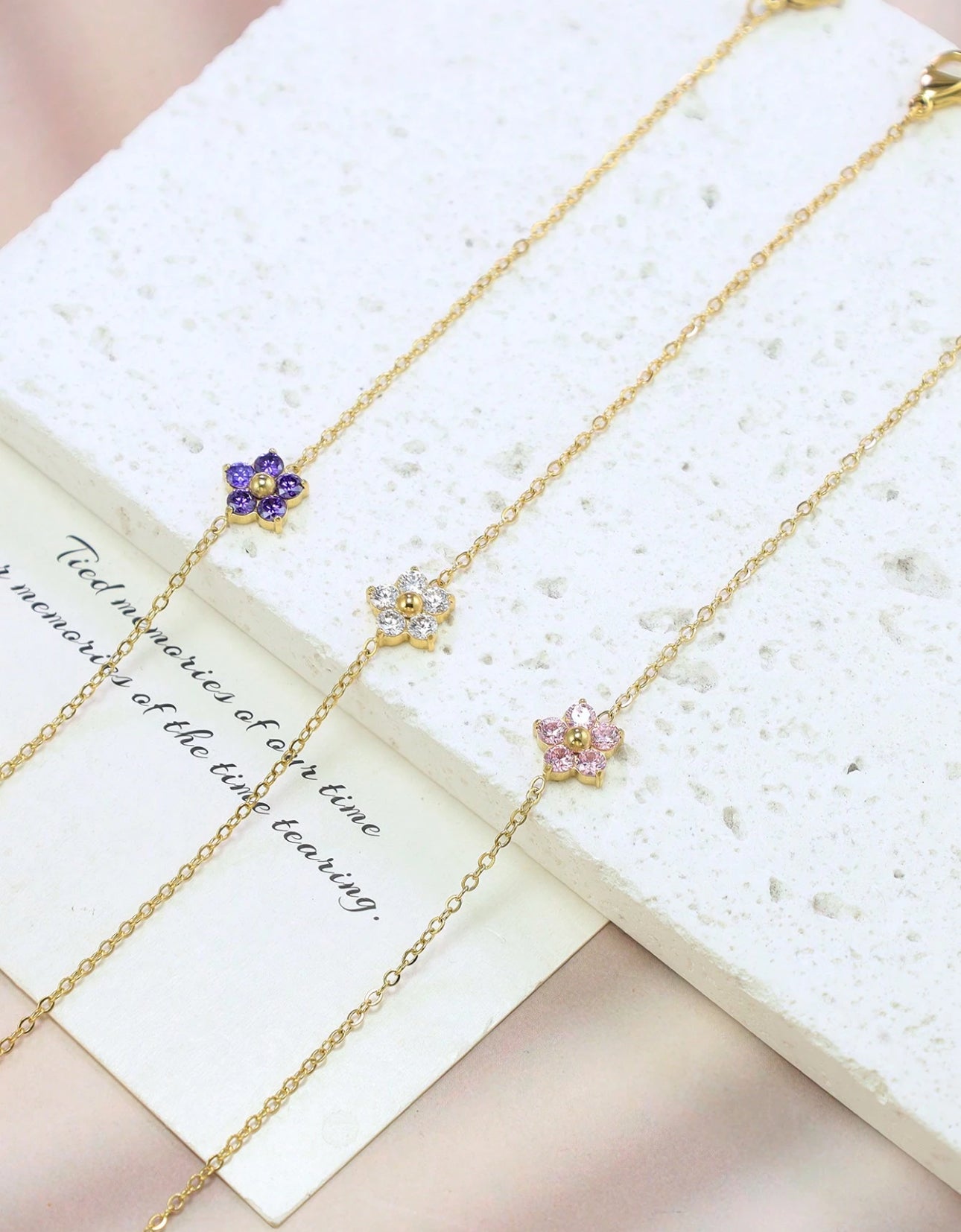 Diamond Floral Bracelet