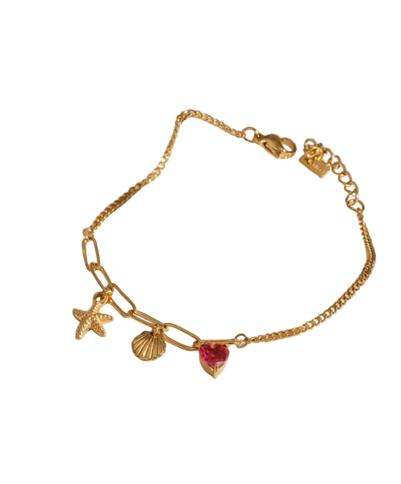 Ocean Heart Charm Bracelet