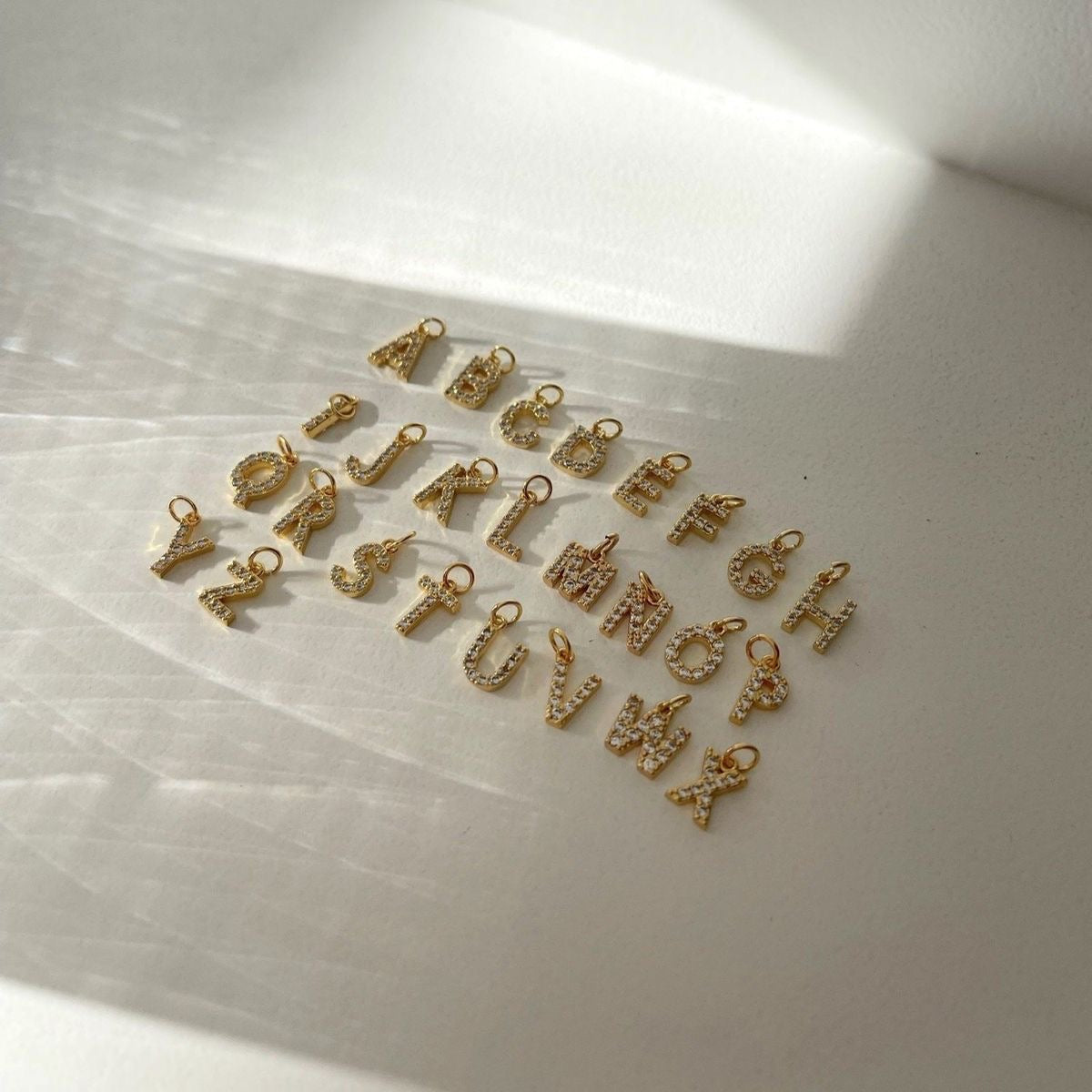 Zirconia Initial Necklace
