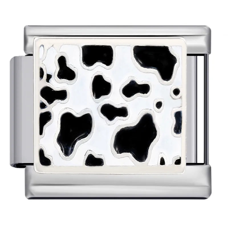 Cow Print Italian Charm