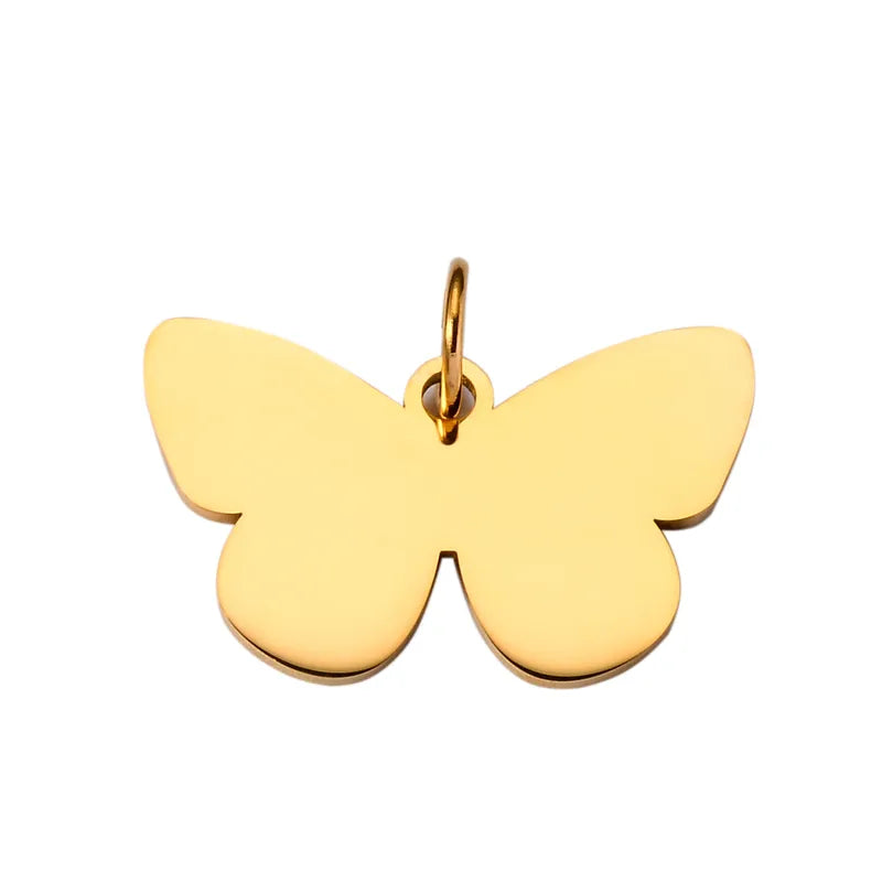 Butterfly Engraving Charm