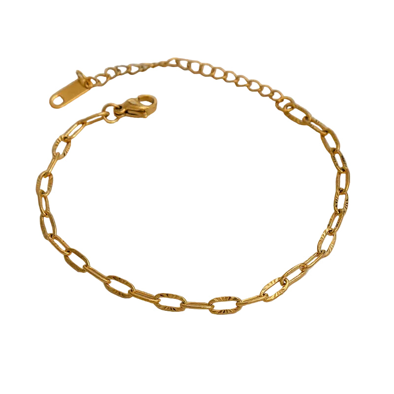Aster Paperclip Bracelet