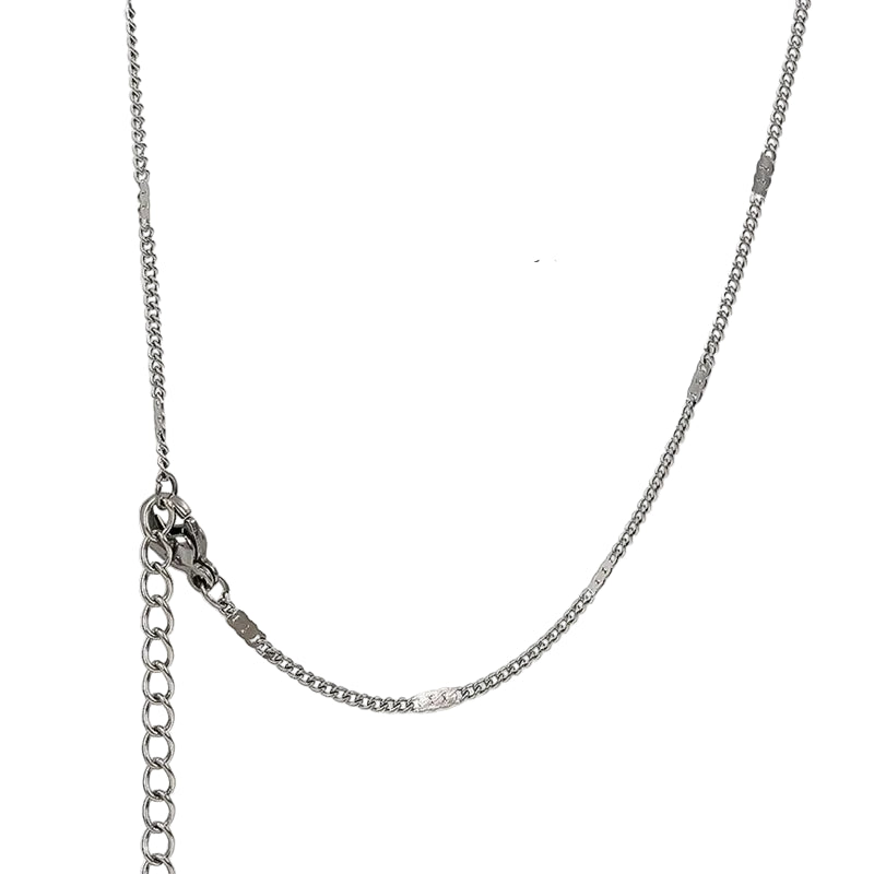 Side-pressed Chain Necklace