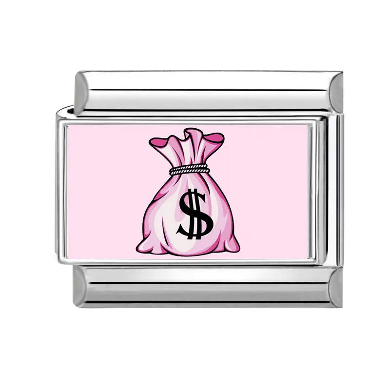Money Bag Italian Charm