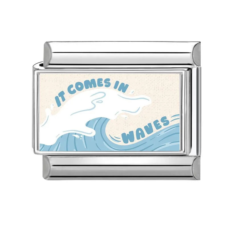 It Comes in Waves Italian Charm