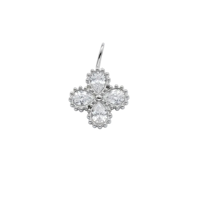 Crystal Clover Charm