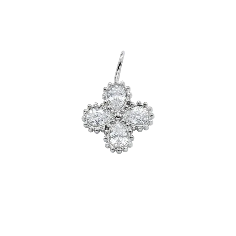 Crystal Clover Charm