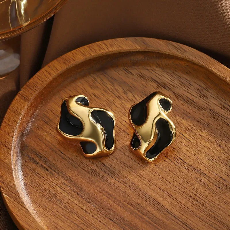 Golden Shadow Studs