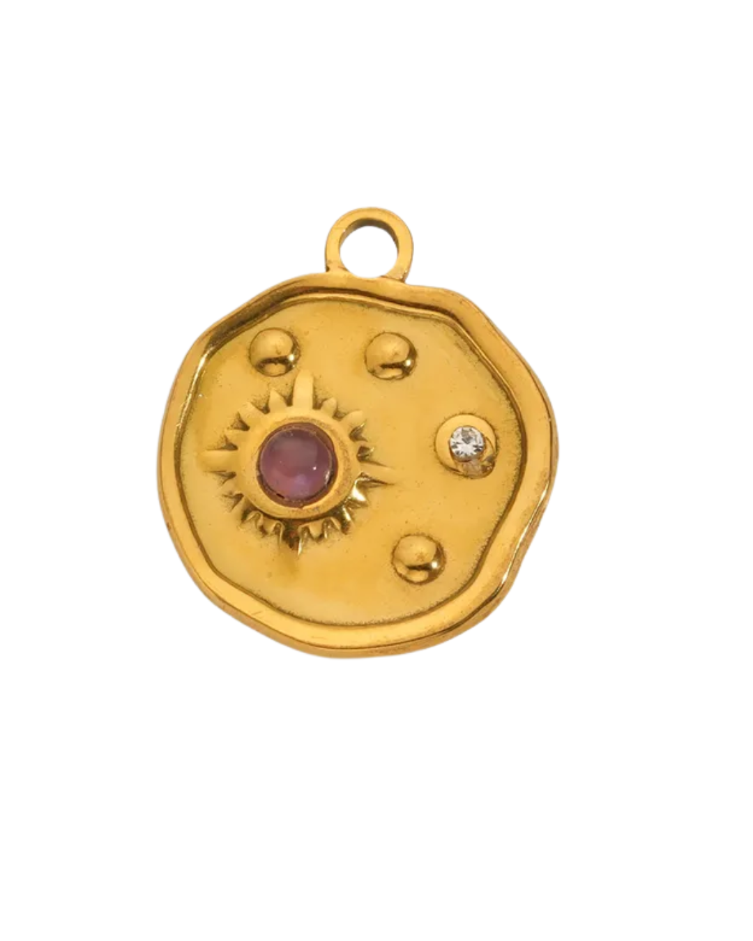 Amethyst Sun Talisman Charm