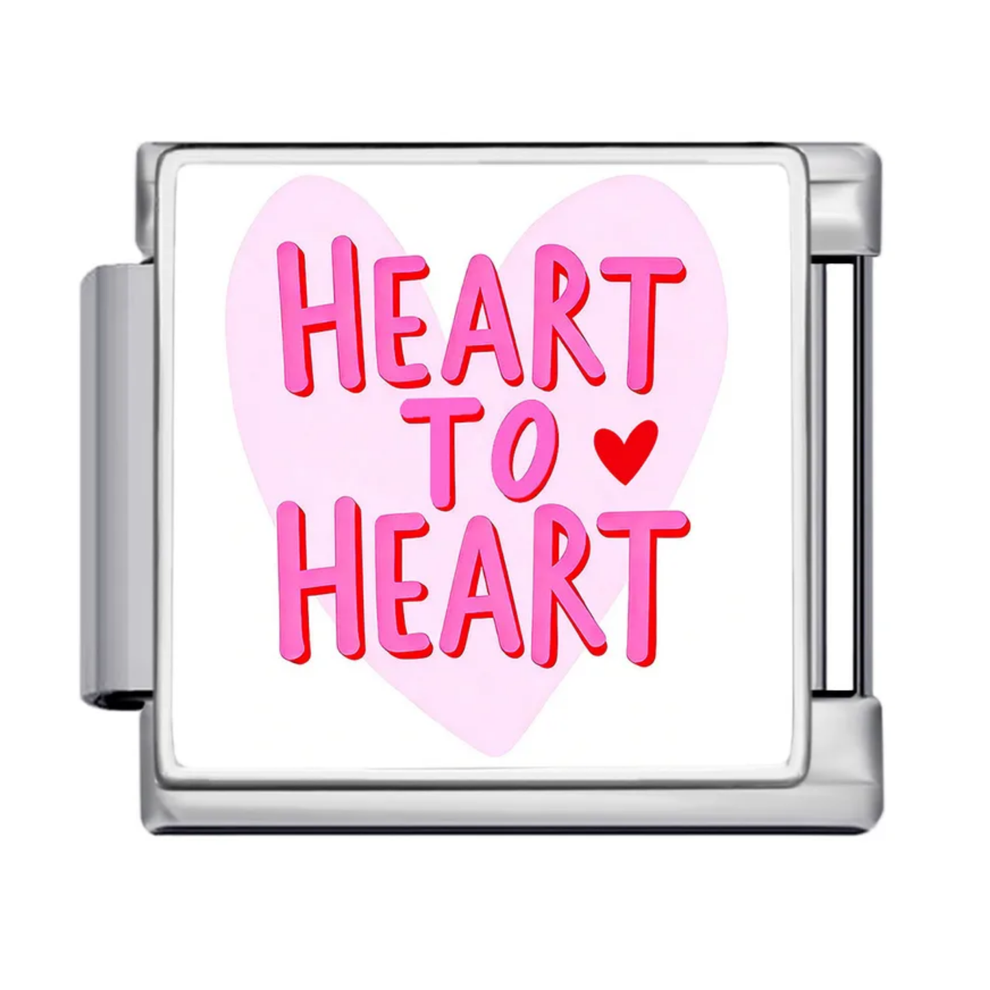 Heart to Heart Italian Charm