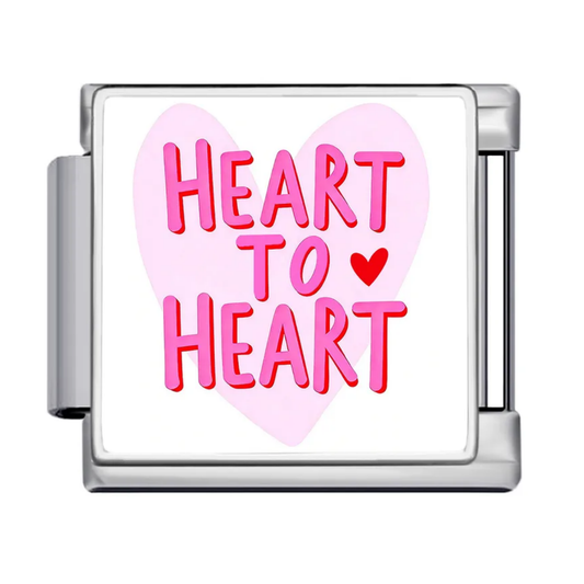 Heart to Heart Italian Charm
