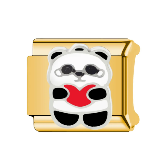 Panda Love Italian Charm
