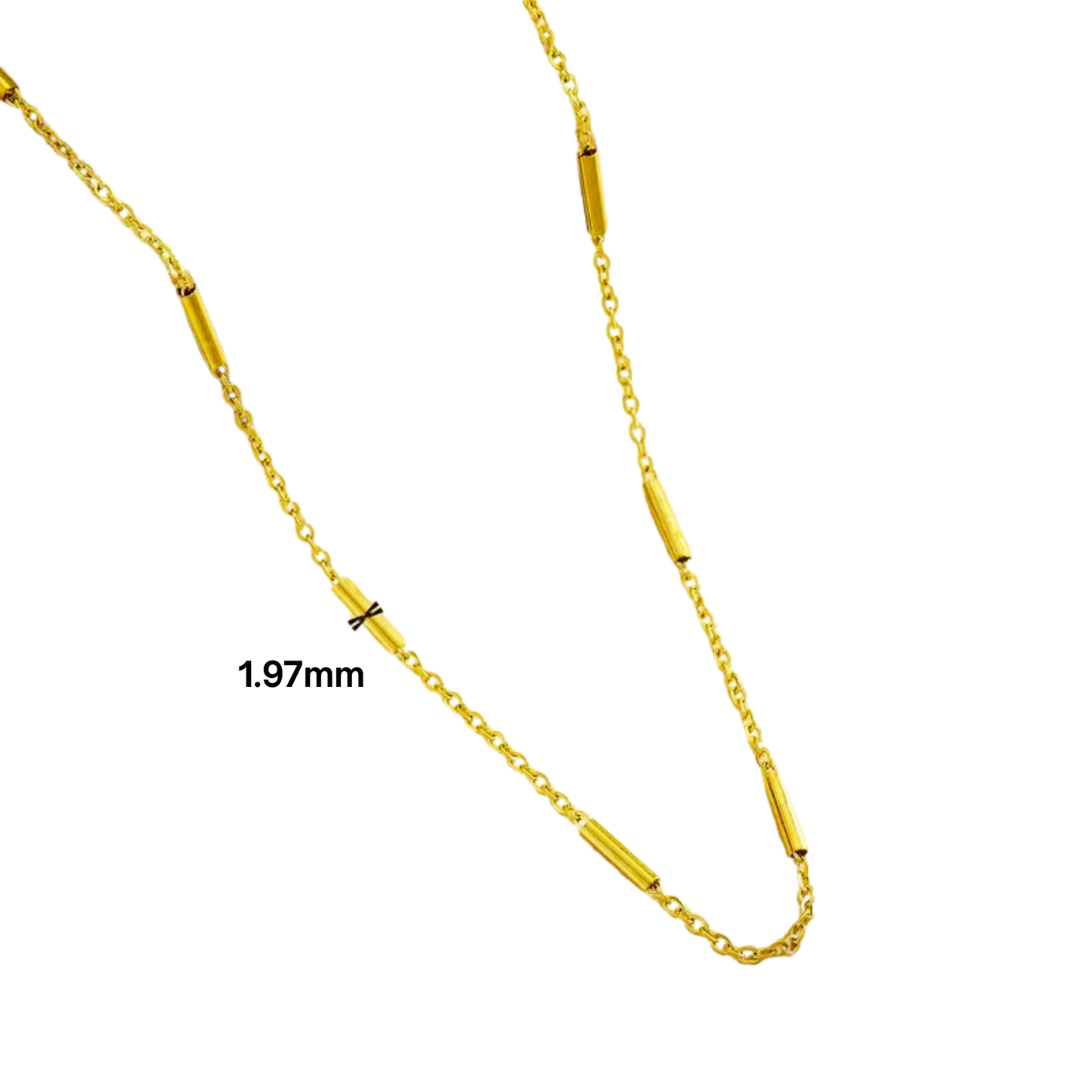 Bar Detail Chain Necklace