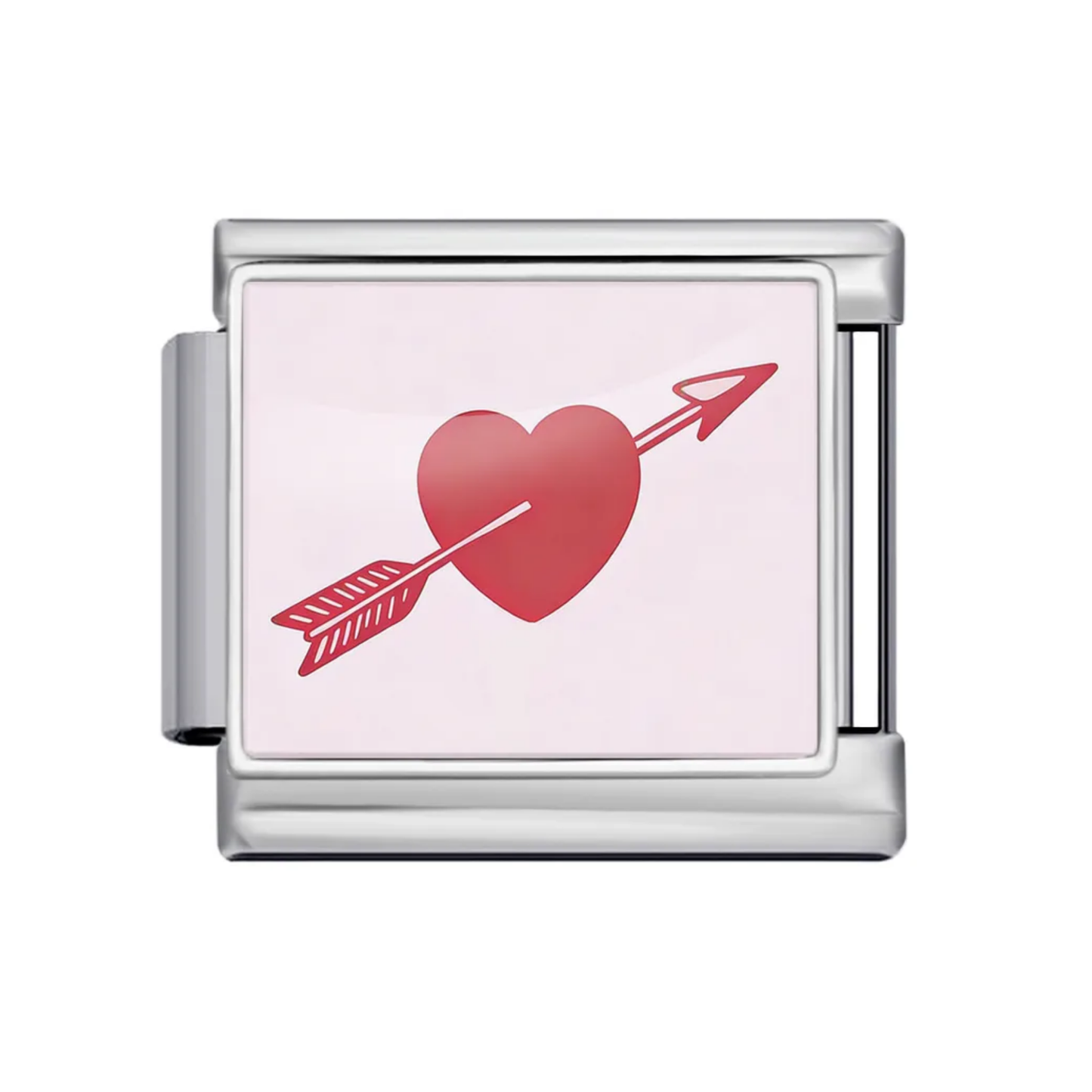 Cupid’s Arrow Heart Italian Charm