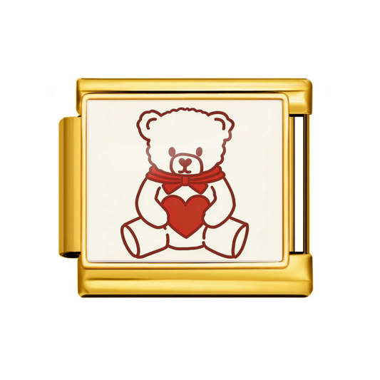 Sweetheart Teddy Italian Charm