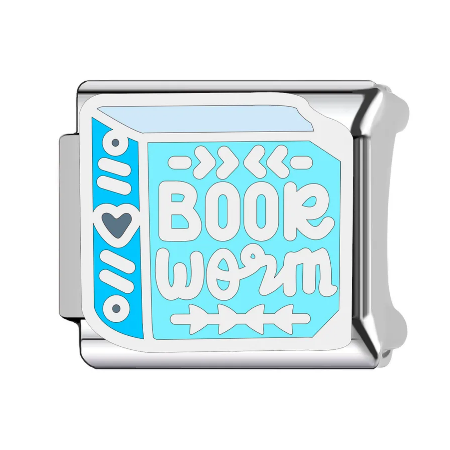 Bookworm Italian Charm