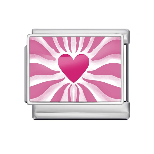 Radiant Love Italian Charm