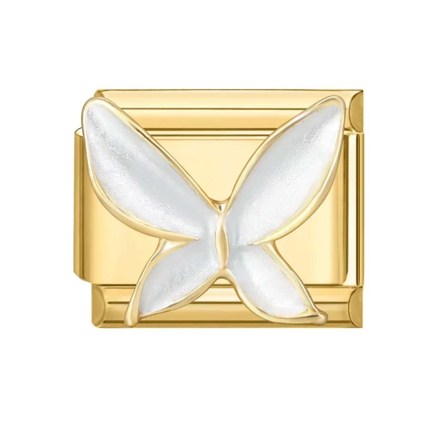 Pearl Butterfly Italian Charm
