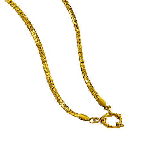 Snake Chain Ring Necklace