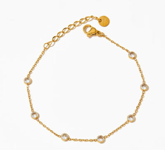 Infinity Diamond Anklet