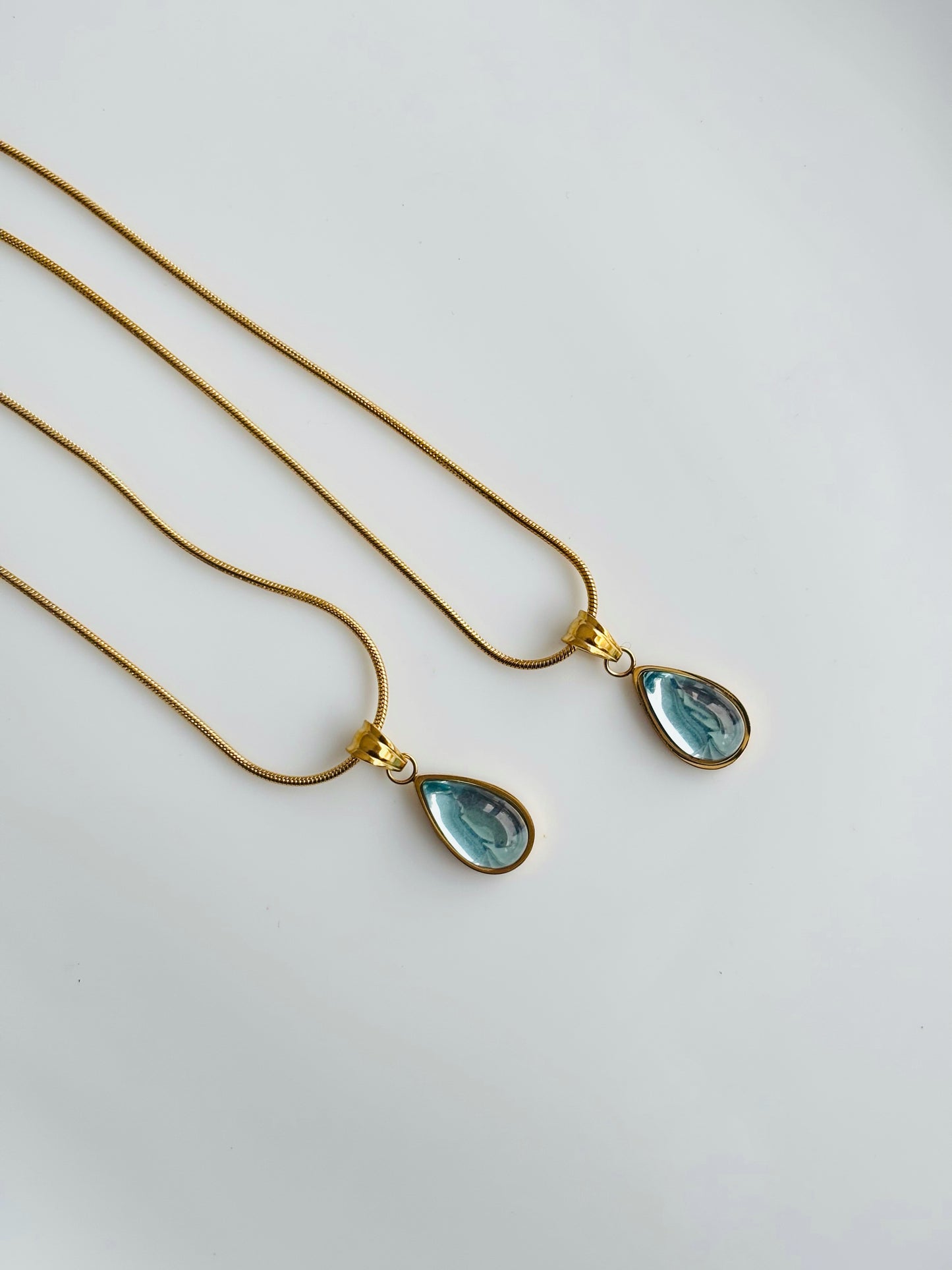 Ocean & Meadow Teardrop Necklace