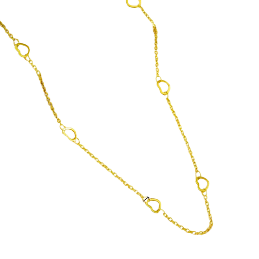 Heart Cross Link Necklace