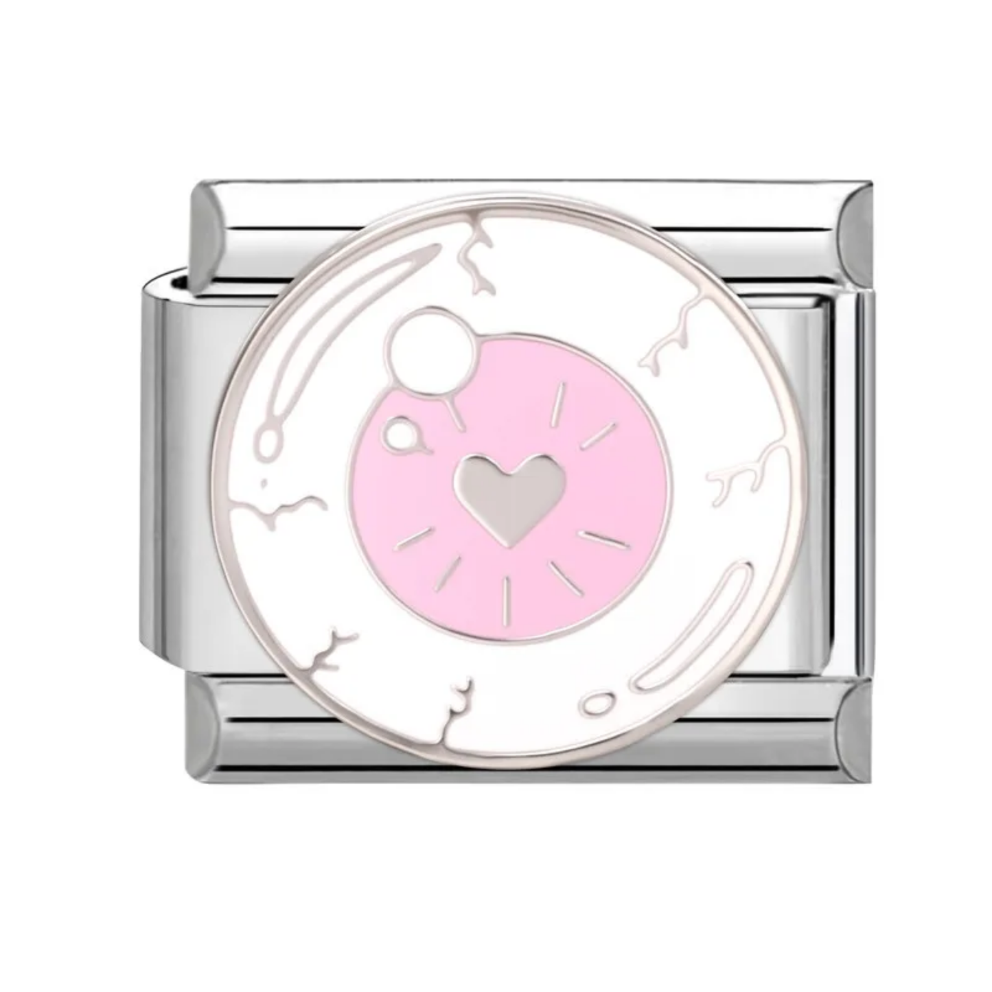 Love Clock Italian Charm