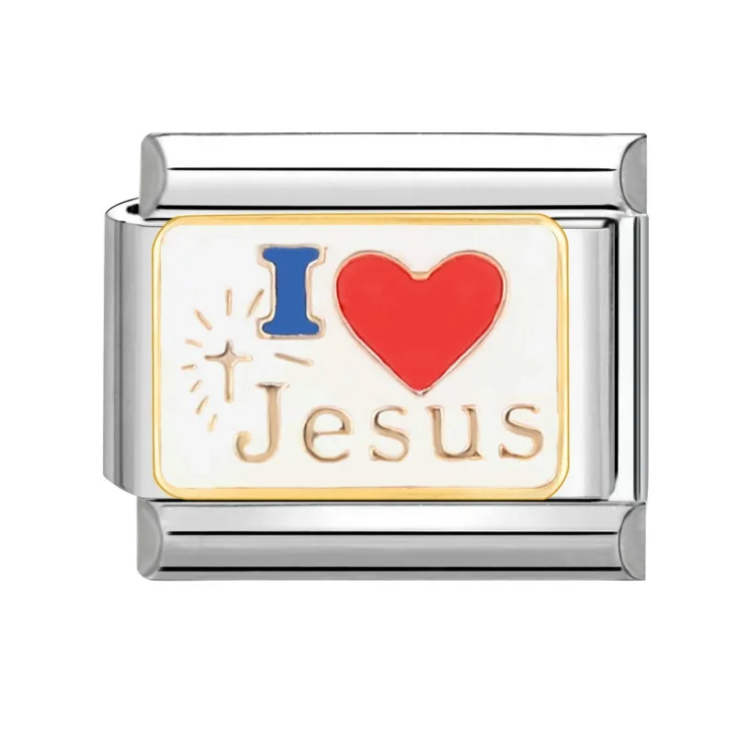 Love Jesus Italian Charm