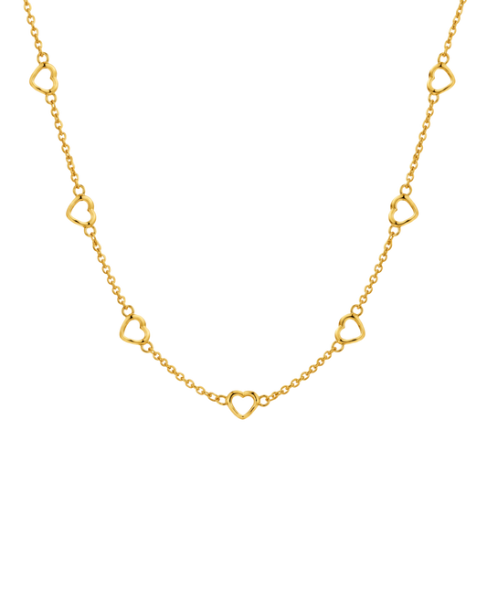Heart Cross Link Necklace