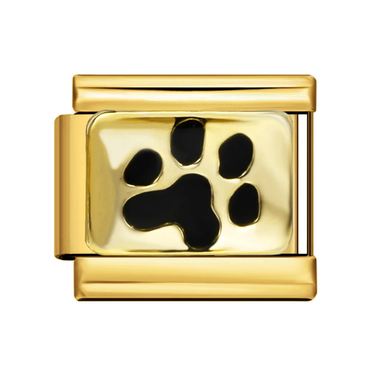 Paw Print Italian Charm