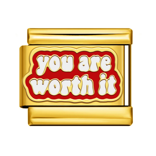 You Are Worth It Italian Charm