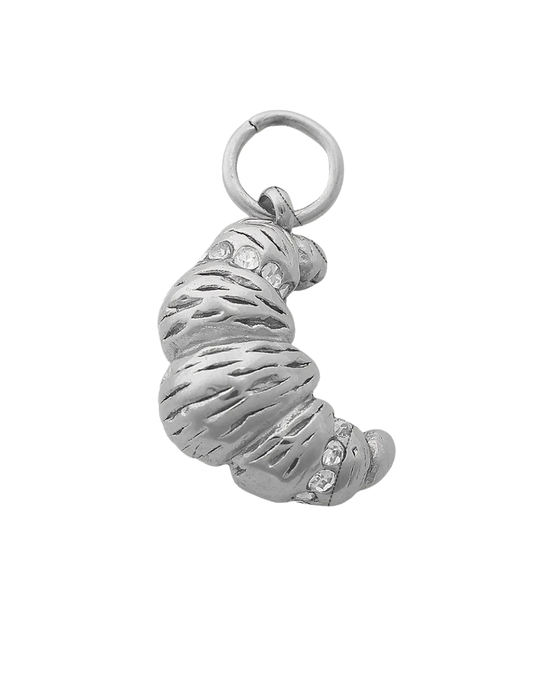 Crystal Croissant Charm