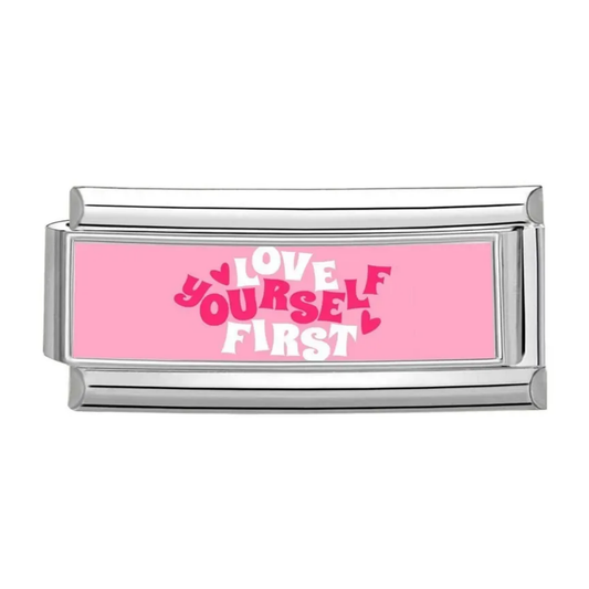 Love Yourself First Italian Charm