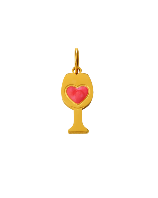 Cheers Heart Charm