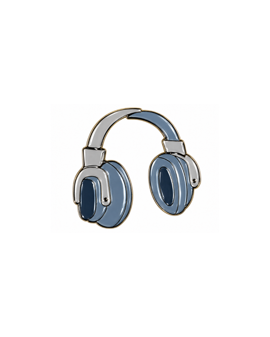 Head Phone Metal Sticker