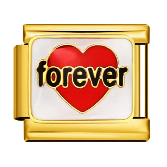 Forever Heart Italian Charm