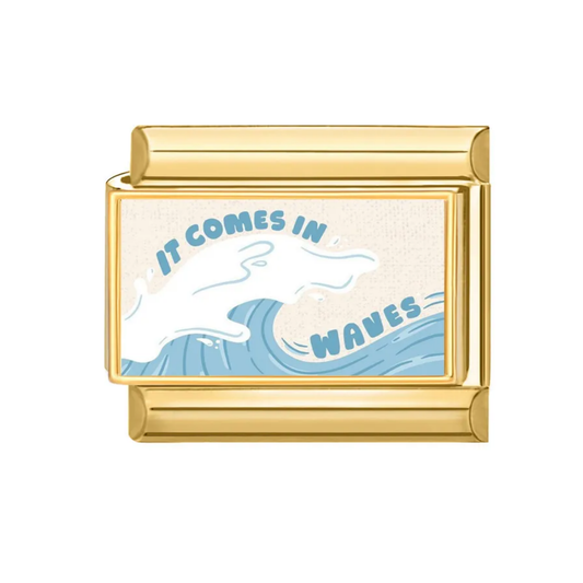 It Comes in Waves Italian Charm